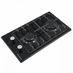 Газовая варочная панель Maunfeld EGHE.32.3EB/G Black вид сбоку