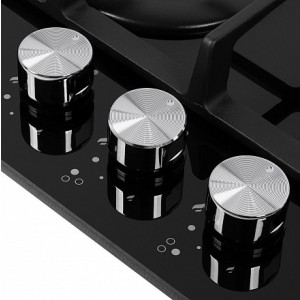 Газовая варочная панель Maunfeld EGHG.43.33CB/G Black ручки