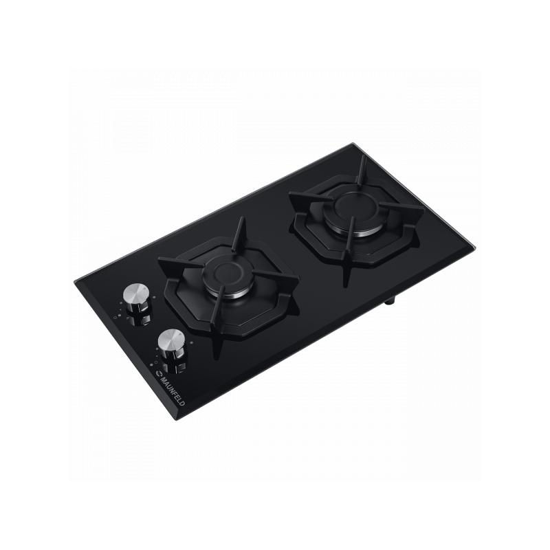 Газовая варочная панель Maunfeld EGHG.32.2CB/G Black вид сбоку