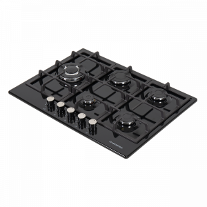 Газовая варочная панель Maunfeld EGHE.75.33CB/G Black вид сбоку