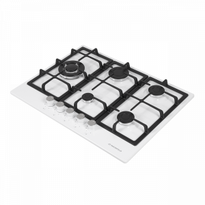 Газовая варочная панель Maunfeld EGHE.75.33CW/G White вид сбоку