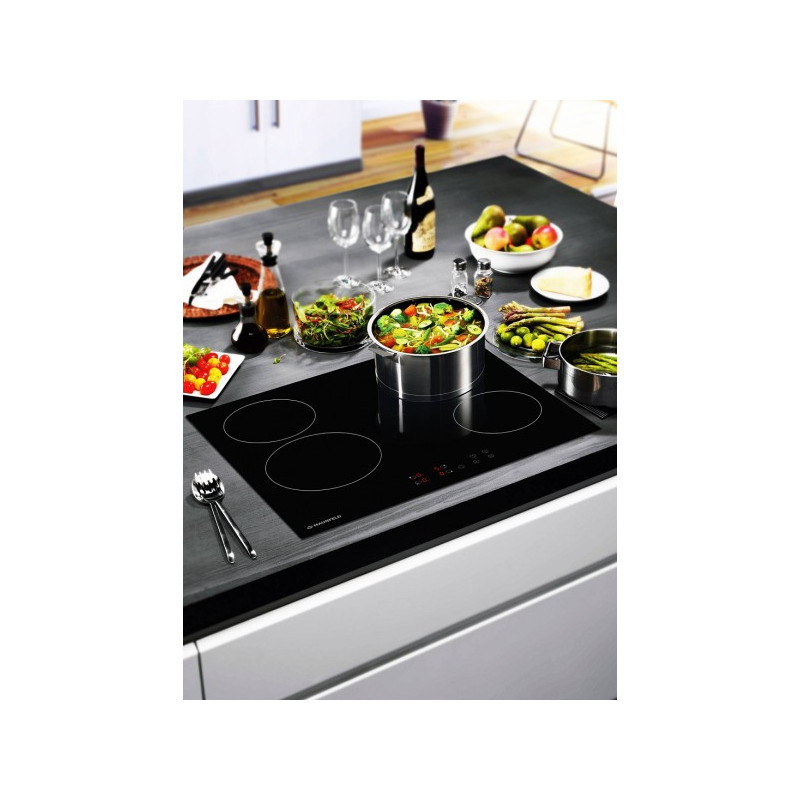 Электрическая варочная панель Maunfeld EVCE.594 Black в интерьере
