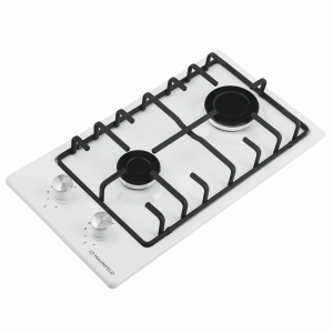 Газовая варочная панель Maunfeld EGHE.32.3EW/G White вид сбоку