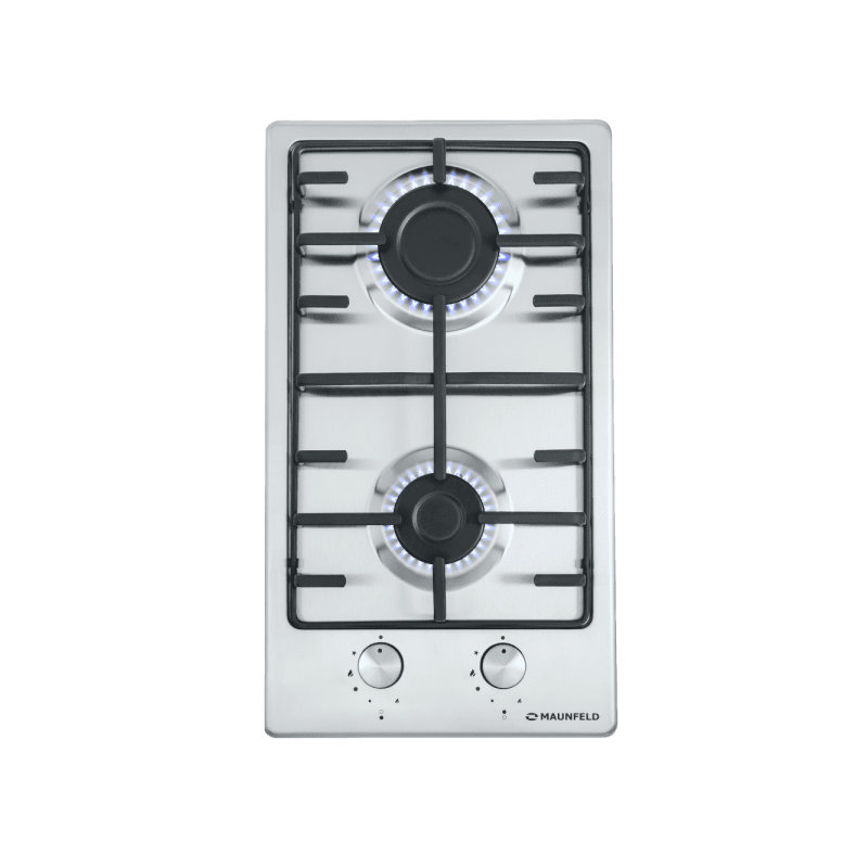 Газовая варочная панель Maunfeld EGHS.32.3ES/G Inox вид сверху