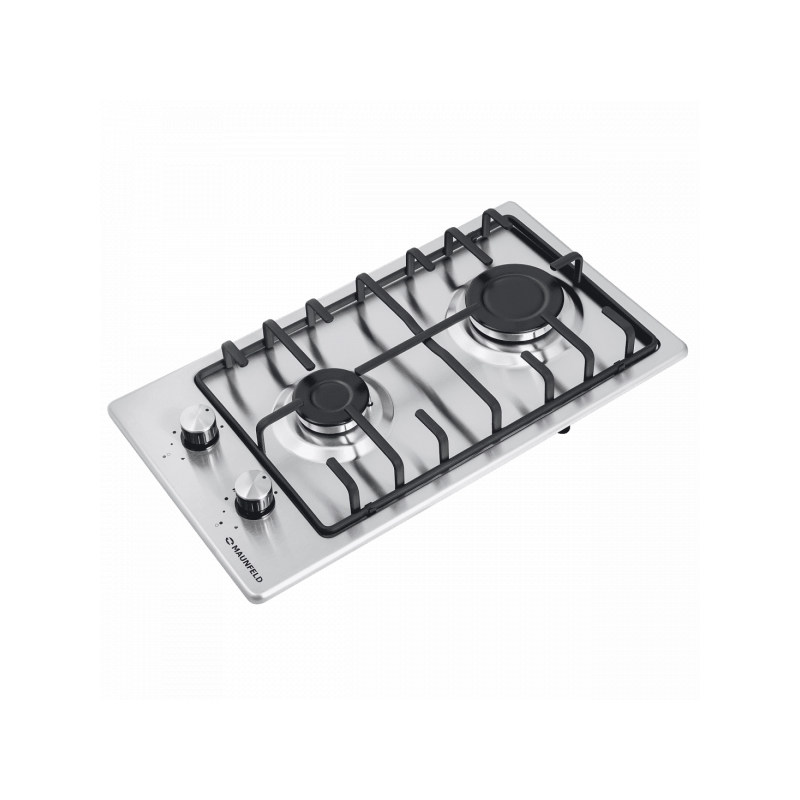 Газовая варочная панель Maunfeld EGHS.32.3ES/G Inox вид сбоку