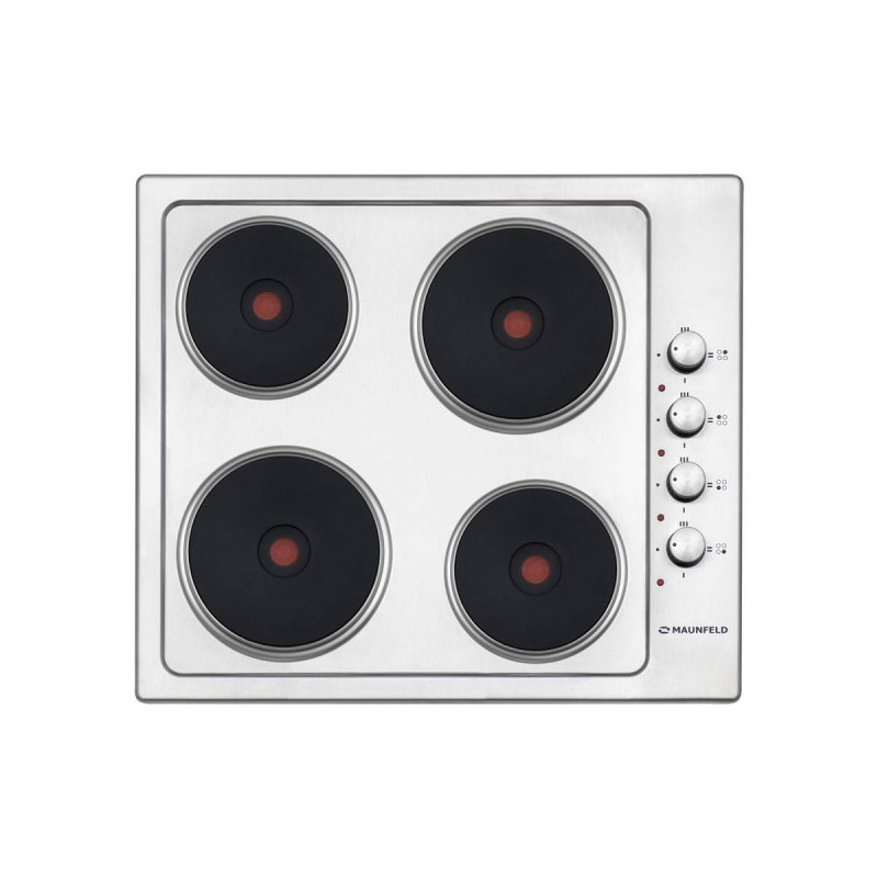 Электрическая варочная панель Maunfeld EEHS.64.4S Inox вид сверху