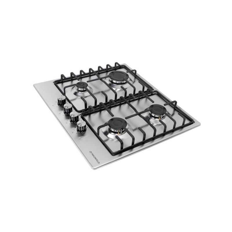 Газовая варочная панель Maunfeld EGHS.64.3ES/G Inox вид сбоку