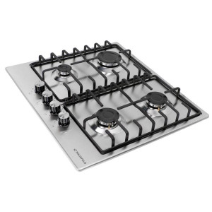 Газовая варочная панель Maunfeld EGHS.64.3ES/G Inox вид сбоку