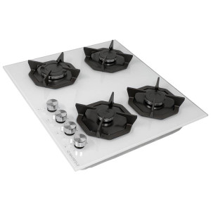 Газовая варочная панель Maunfeld EGHG.64.2CW/G White вид сбоку