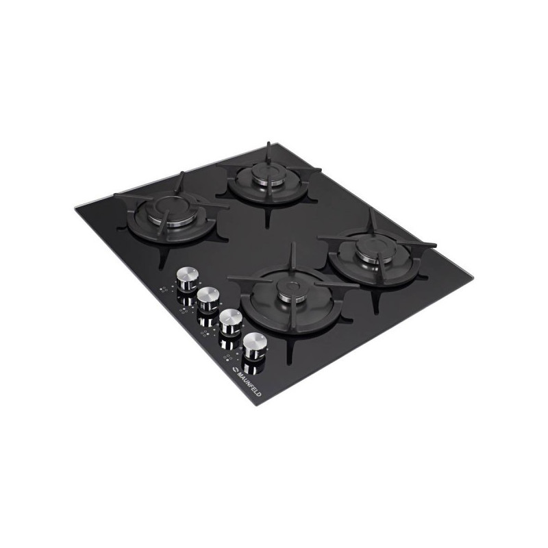 Газовая варочная панель Maunfeld EGHG.64.1CB/G Black вид сбоку