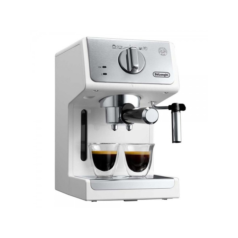 Приготовление 1 или 2 чашек в кофеварке DeLonghi Active Line ECP 33.21.W