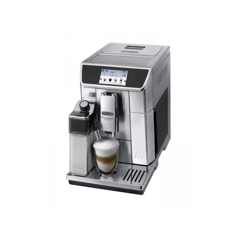 Вид сбоку на кофемашину DeLonghi PrimaDonna Elite ECAM 650.75.MS