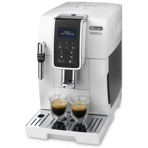 Вид сбоку на кофемашину DeLonghi Dinamica ECAM350.35.W
