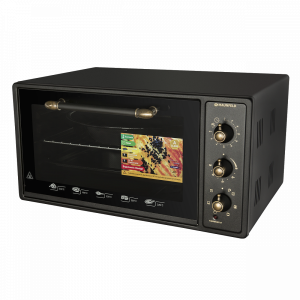 Мини-печь Maunfeld СEMOA.456.RBG Black вид сбоку