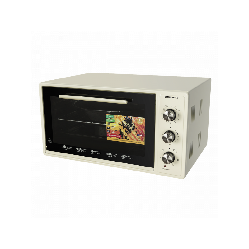 Вид сбоку мини-печи Maunfeld СEMOA.456.I Beigev