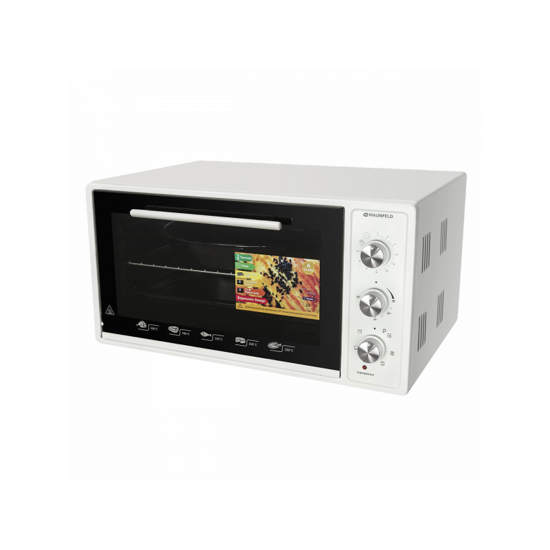 Мини-печь Maunfeld СEMOA.456.W White вид сбоку