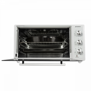 Мини-печь Maunfeld СEMOA.456.W White с открытой дверцей