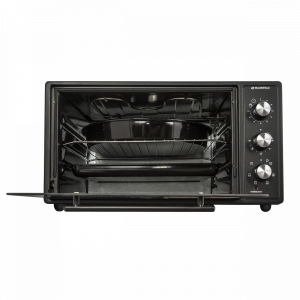 Мини-печь Maunfeld СEMOA.456.B Black с открытой дверцей