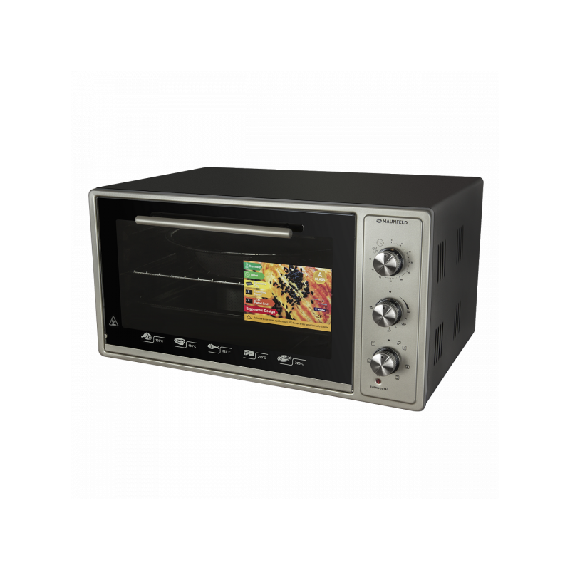 Мини-печь Maunfeld СEMOA.456.S1 Inox вид сбоку