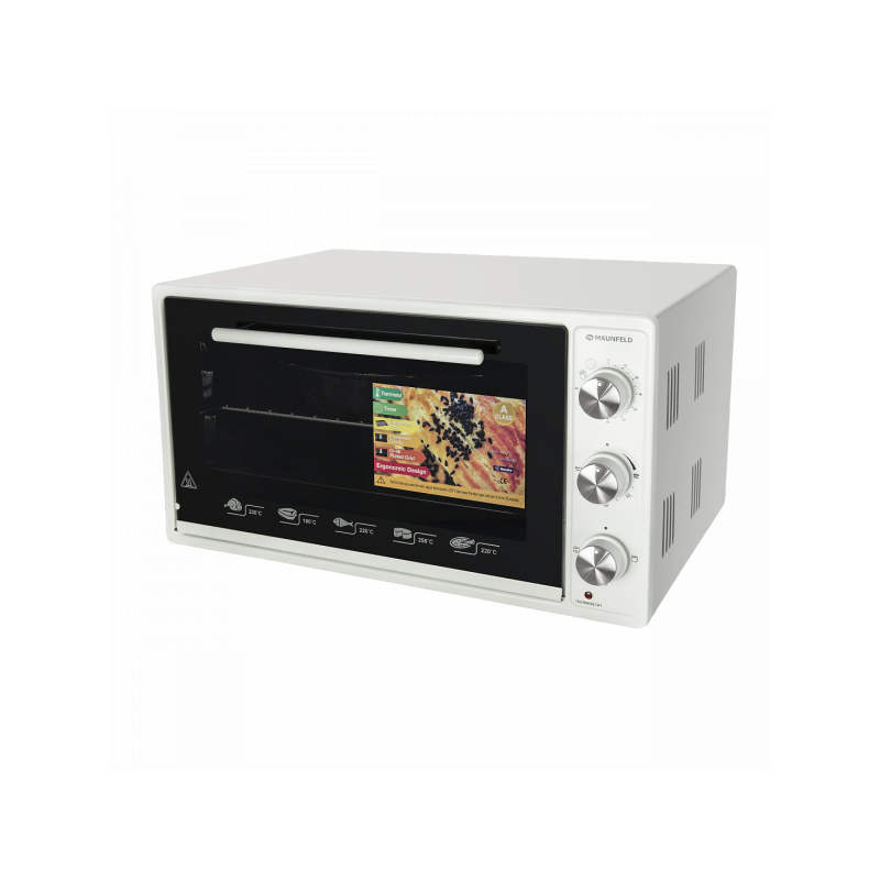 Мини-печь Maunfeld СEMOB.363.W White вид сбоку