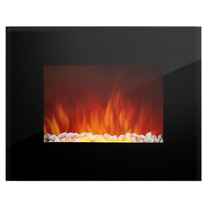 Вид спереди электрокамина Electrolux EFP/W-1100ULS с камнями