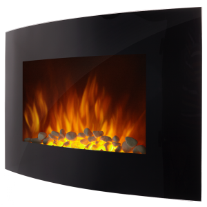 Электрокамин Electrolux EFP/W-1200URLS Black с камнями