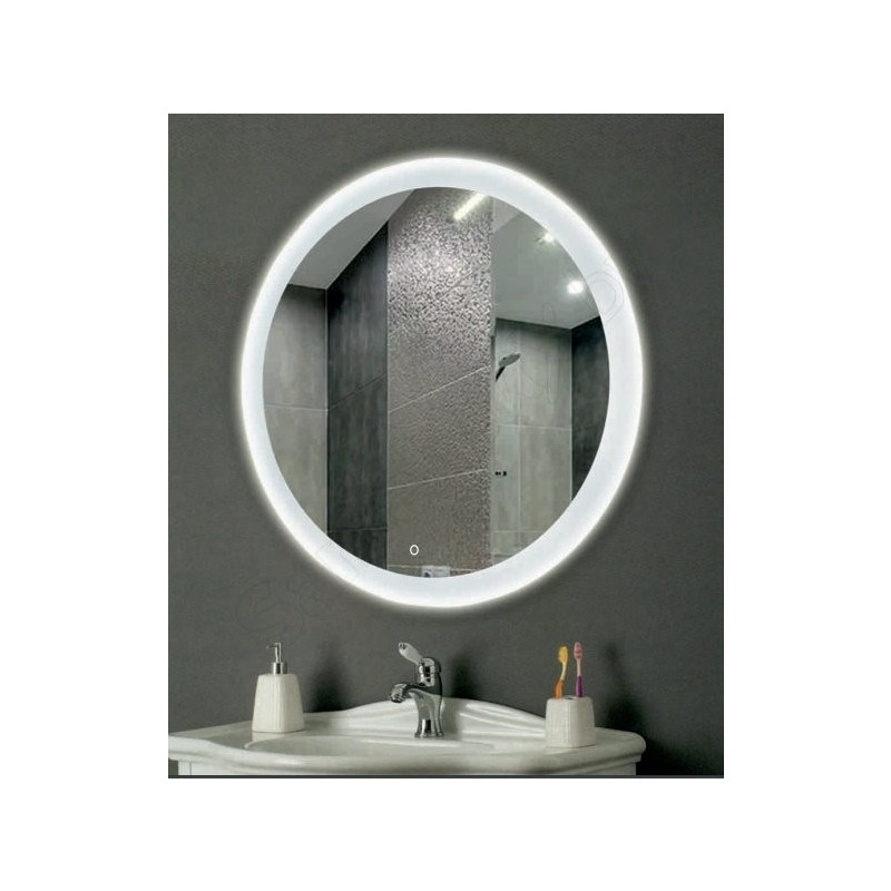 Зеркало Континент Rinaldi Led 77x77 на стене