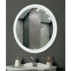 Зеркало Континент Rinaldi Led 77x77 на стене