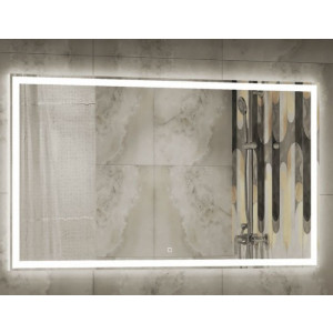 Зеркало Континент Mercury Led 100x70 на стене