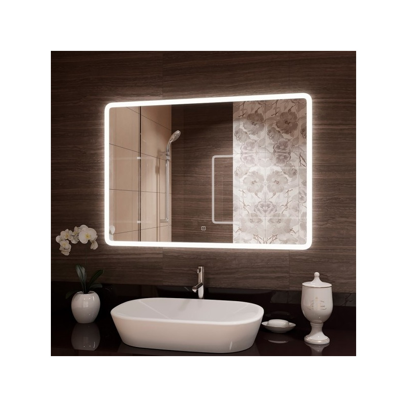 Зеркало Континент Demure Led 100x70 в интерьере