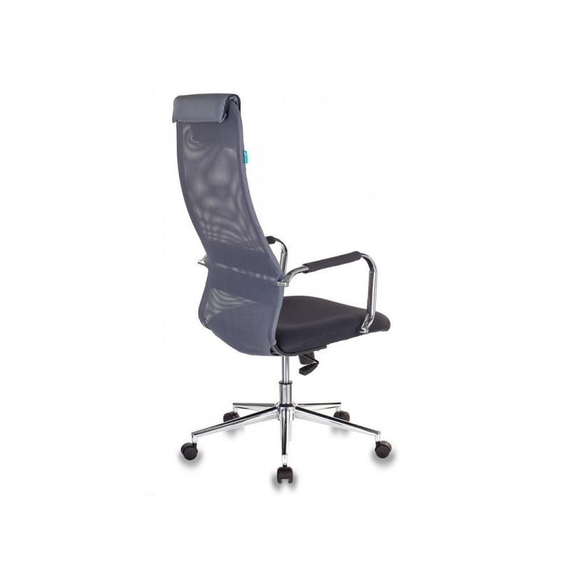 Кресло компьютерное Бюрократ KB-9N серый вид сзади