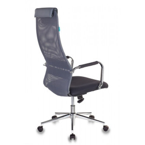 Кресло компьютерное Бюрократ KB-9N серый вид сзади