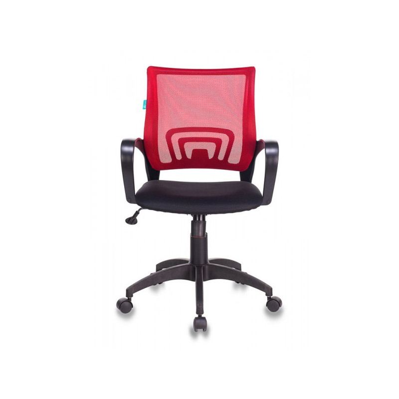 Кресло компьютерное Бюрократ CH-695N черный/красный вид спереди