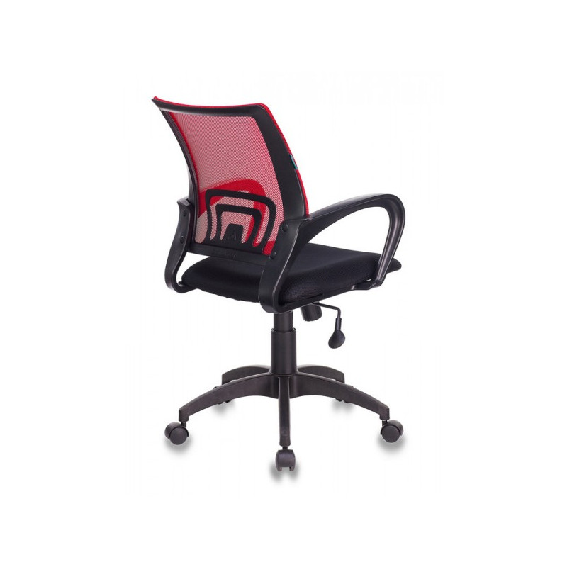 Кресло компьютерное Бюрократ CH-695N черный/красный вид сзади