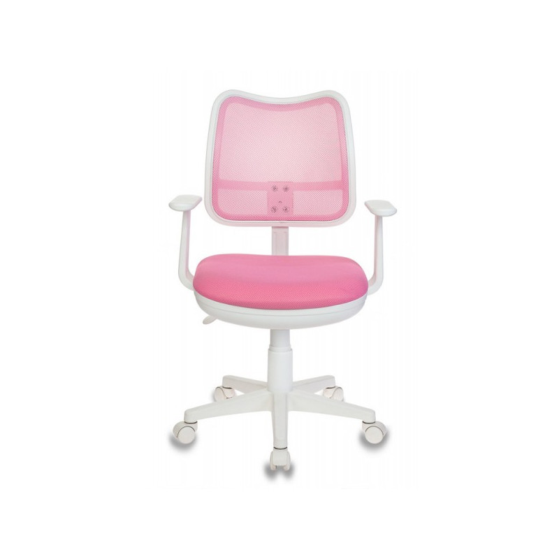 Кресло компьютерное Бюрократ CH-W797 розовый вид спереди