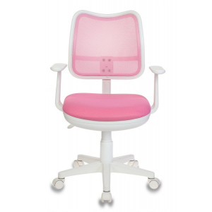 Кресло компьютерное Бюрократ CH-W797 розовый вид спереди