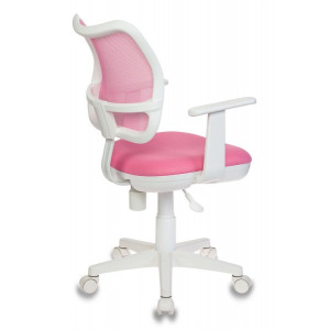 Кресло компьютерное Бюрократ CH-W797 розовый вид сзади