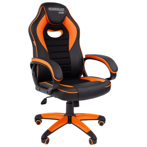 Кресло геймерское Chairman Game 16 черный/оранжевый