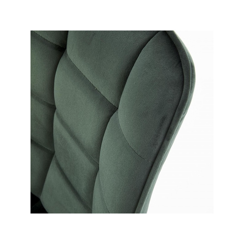Обивка стула Halmar K332 зеленый/черный