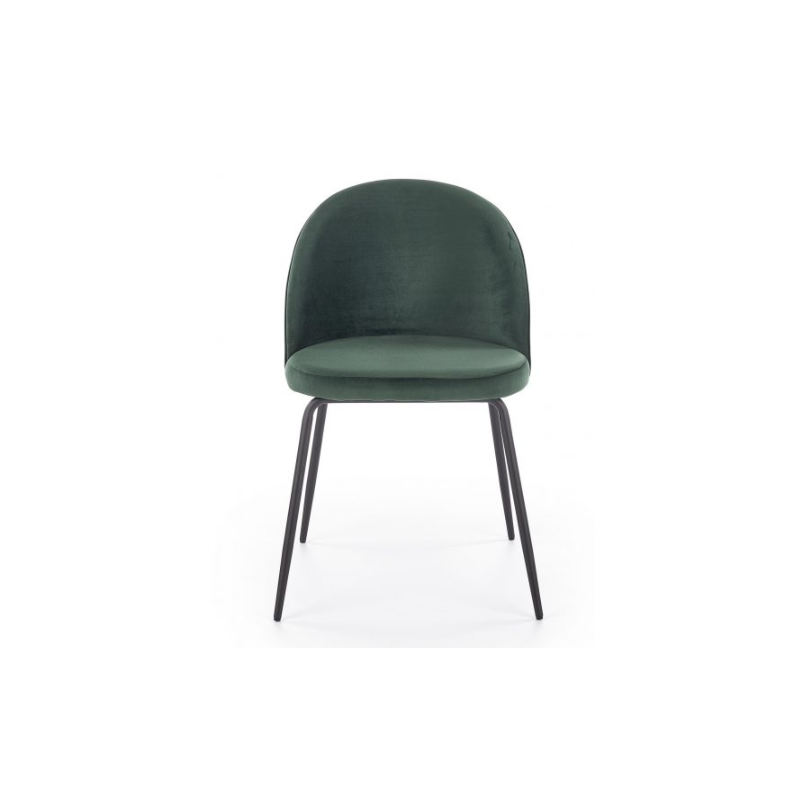 Вид спереди стула Halmar K314 зеленый/черный