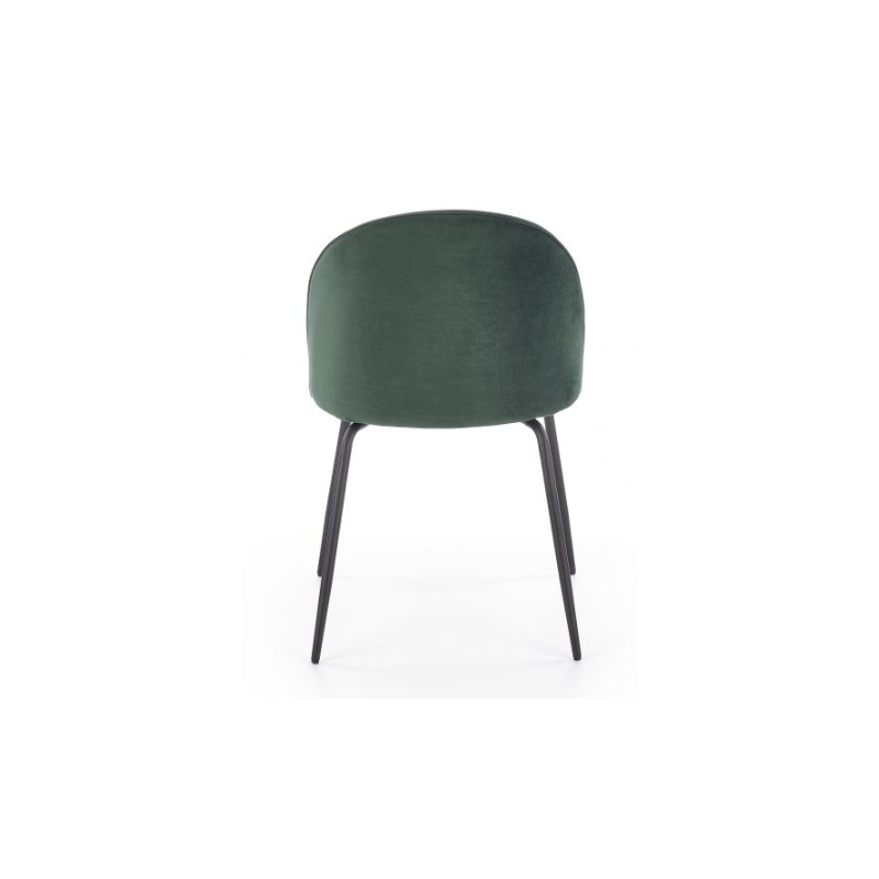 Вид сзади стула Halmar K314 зеленый/черный