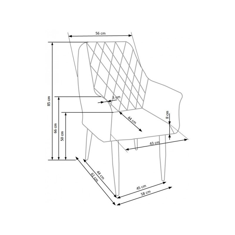 Схема стула Halmar K287