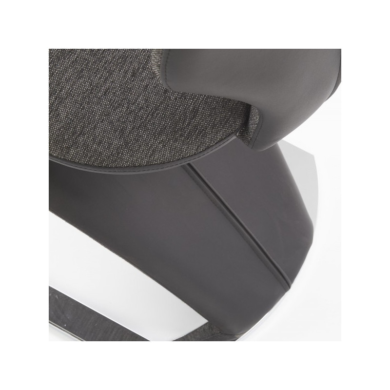 Обивка стула Halmar K307 серый/черный сзади
