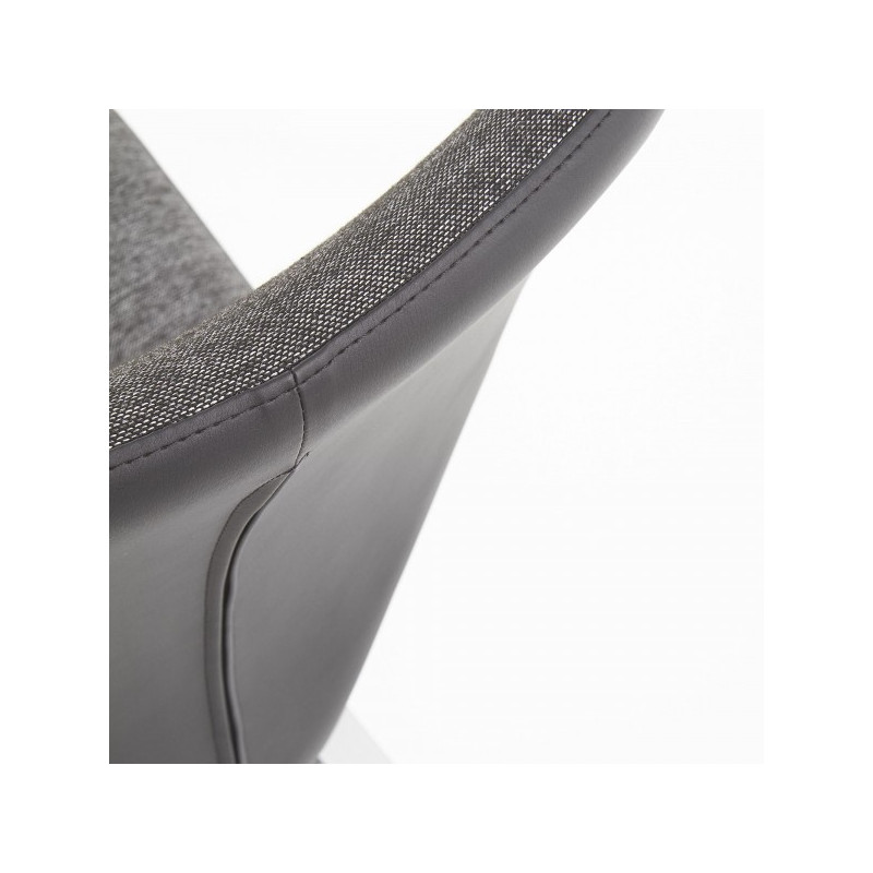 Обивка стула Halmar K307 серый/черный