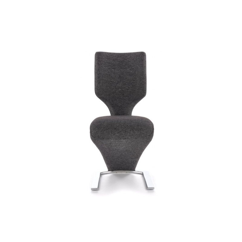 Вид спереди стула Halmar K307 серый/черный