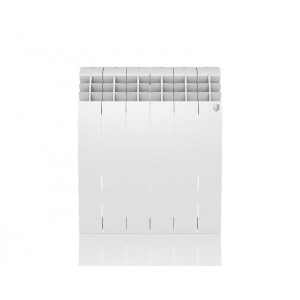 Радиатор биметаллический Royal Thermo BiLiner 500 Bianco Traffico (6 секций) вид спереди
