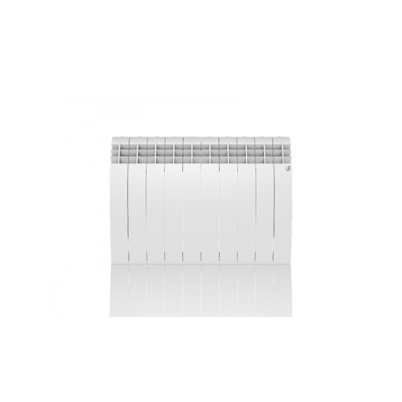 Радиатор биметаллический Royal Thermo BiLiner 500 Bianco Traffico (10 секций) вид спереди