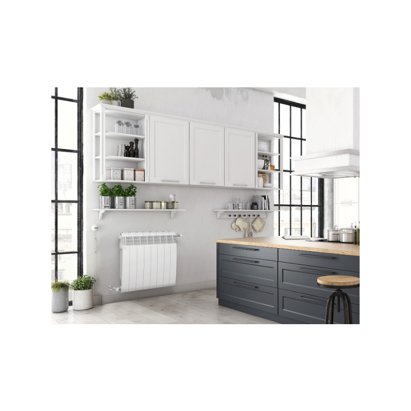 Радиатор биметаллический Royal Thermo BiLiner 500 Bianco Traffico (10 секций) в интерьере