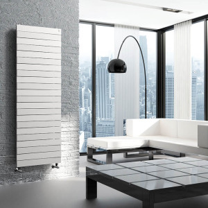 Радиатор биметаллический Royal Thermo Pianoforte Tower 500 Bianco Traffico (22 секции) в интерьере