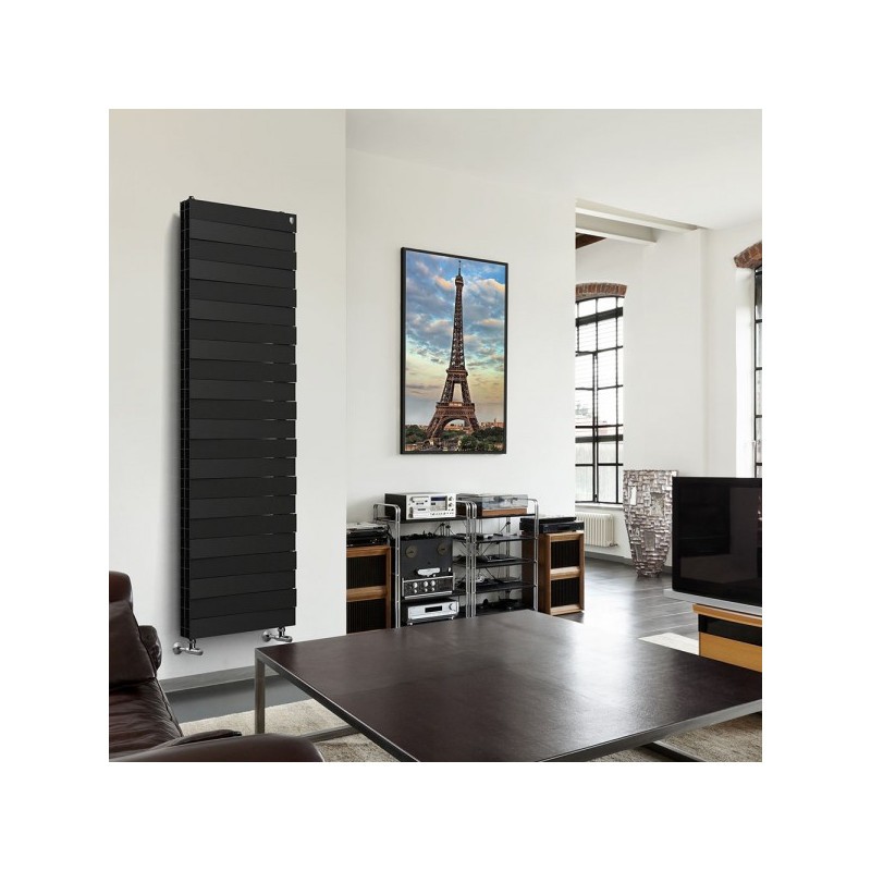 Радиатор биметаллический Royal Thermo Pianoforte Tower 500 Noir Sable (18 секций) в интерьере
